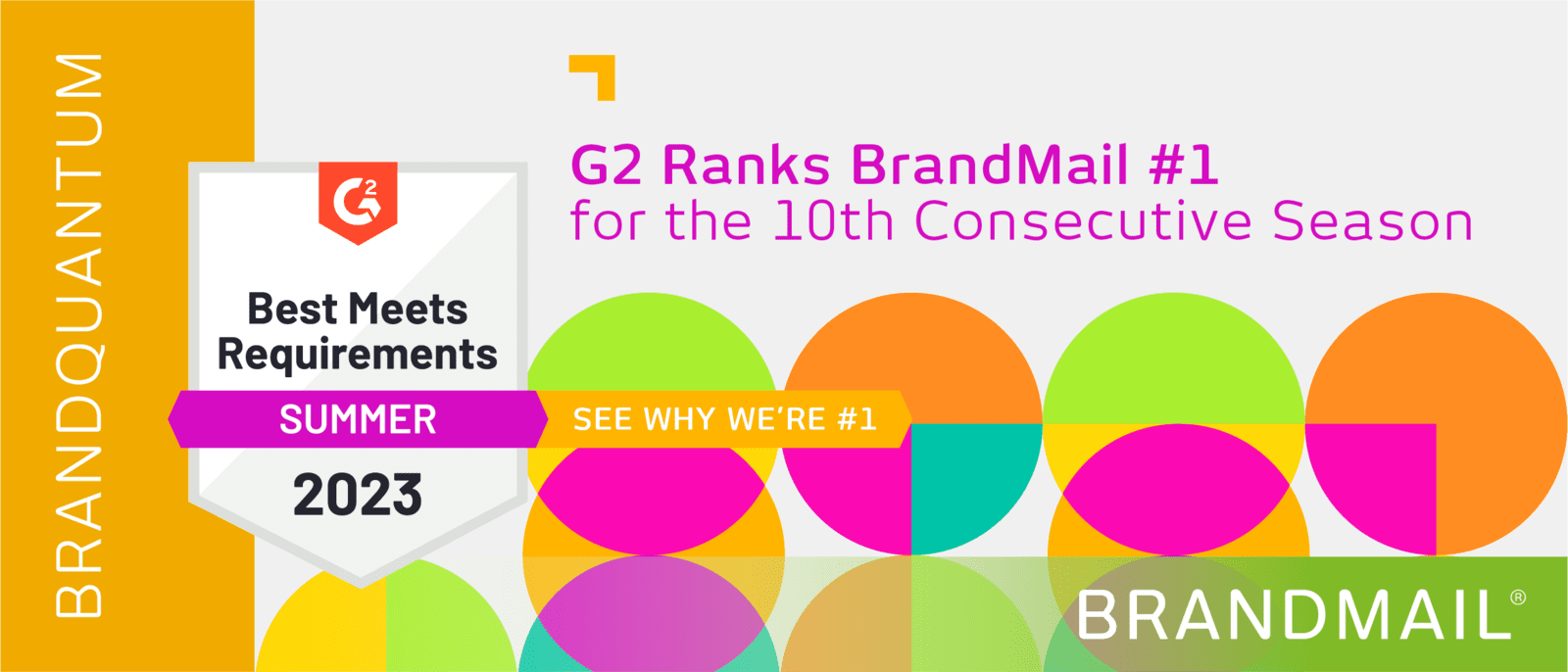 G2 Ranks BrandMail #1 for the 10th Consecutive Season