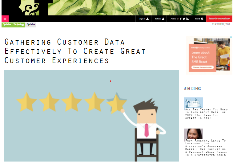 Gathering customer data effectively to create great customer experiences