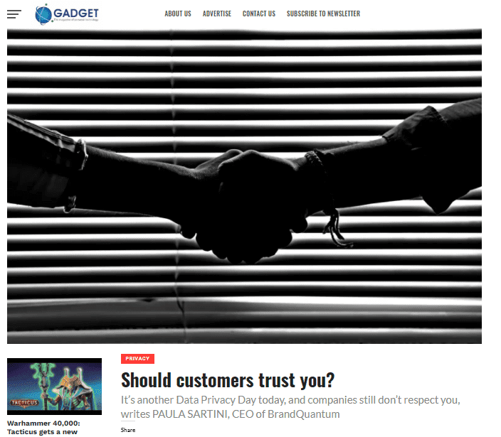 GADGET | Should customers trust you? 
